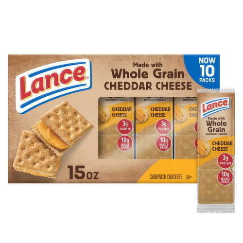 Lance® Baked with Whole Grain Cheddar Cheese Sandwich Crackers