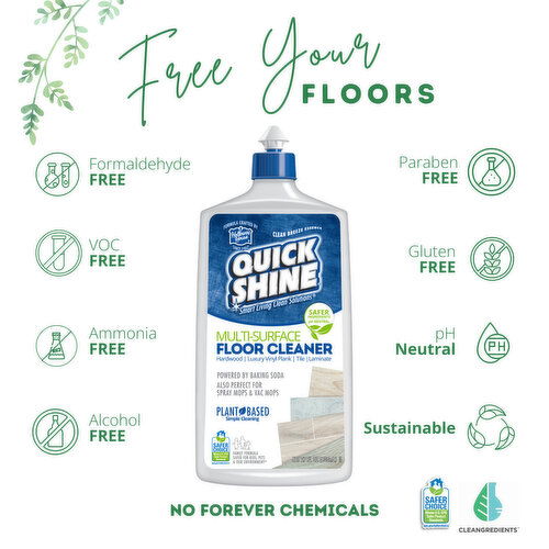 Quick Shine Floor Cleaner, Clean Breeze Essence, Multi-Surface