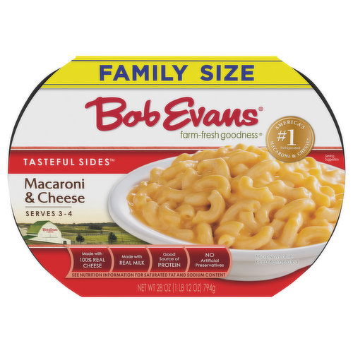 Bob Evans Tasteful Sides Macaroni & Cheese, Family Size