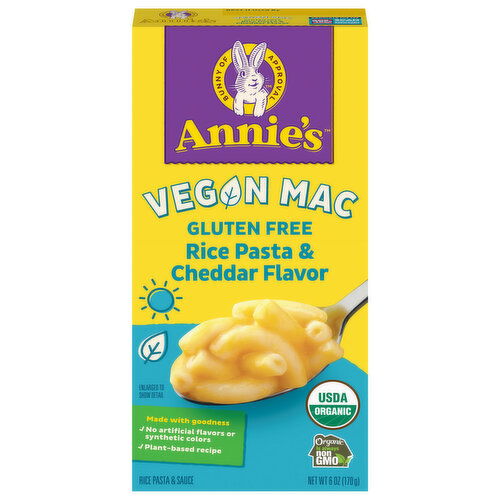 Annie's Gluten Free Cheddar Flavor Vegan Mac