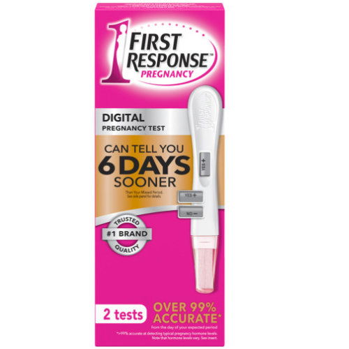 First Response Digital Pregnancy Test with Due Date Calculator