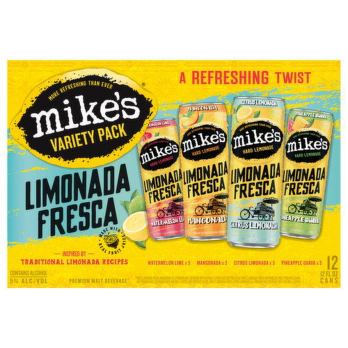 Mike's Limonada Fresca Hard Lemonade, Variety Pack