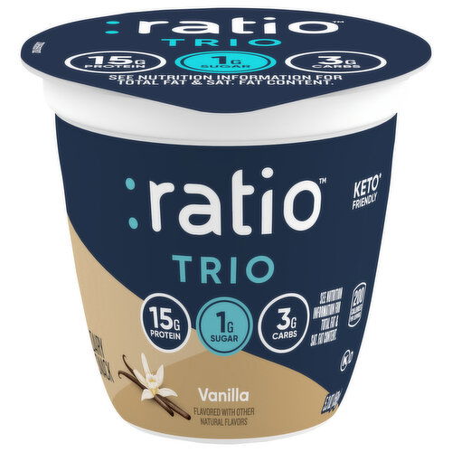 Ratio Trio Dairy Snack, Vanilla