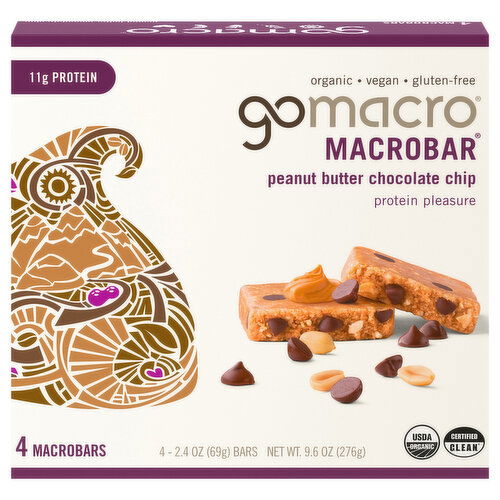 GoMacro Peanut Butter Chocolate Chip MacroBar