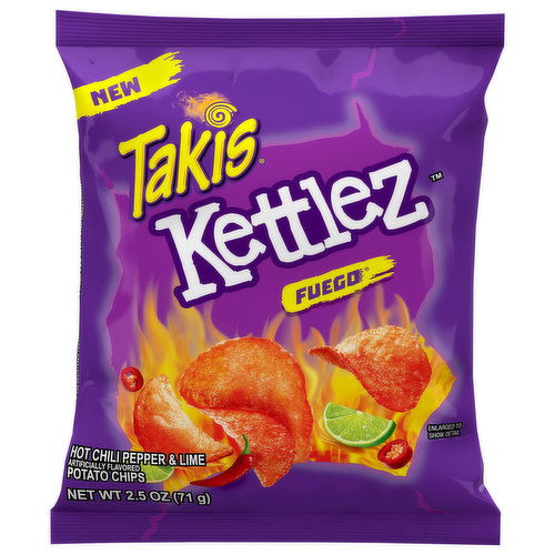 Takis Kettlez Potato Chips, Fuego