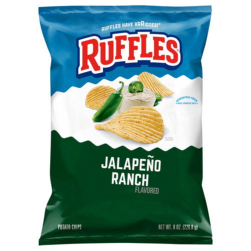 Ruffles Potato Chips, Jalapeno Ranch Flavored