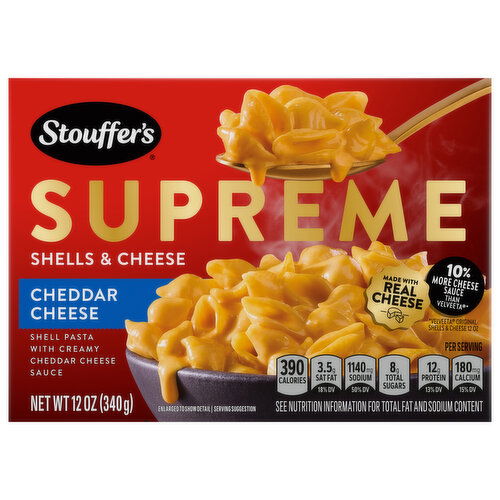 Stouffer's Shells & Cheese, Cheddar Cheese, Supreme