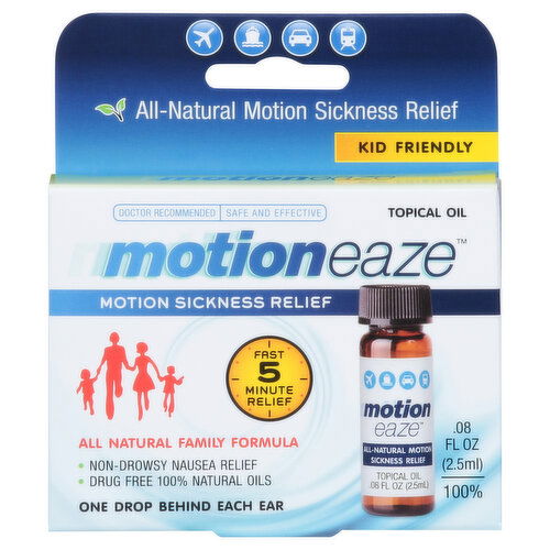 Motioneaze Motion Sickness Relief, Topical Oil