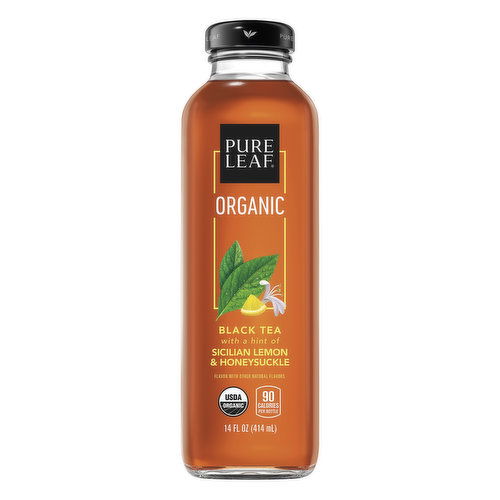 Pure Leaf Black Tea, Organic, Sicilian Lemon & Honeysuckle