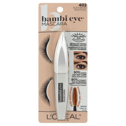 Loreal Bambi Eye Mascara, Black Brown 402