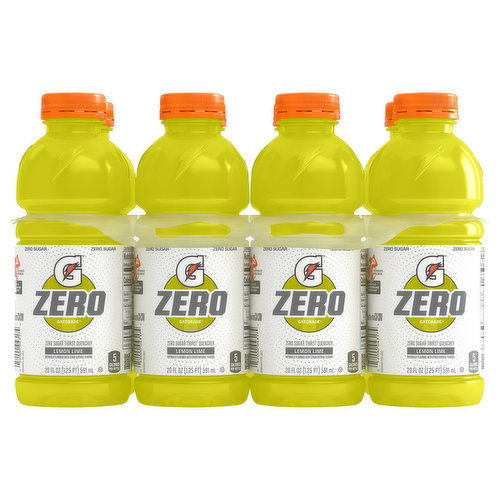 Gatorade Zero Thirst Quencher, Zero Sugar, Lemon-Lime