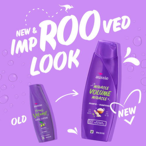 Aussie Aussie Miracle Volume Shampoo, 12.1 fl oz, 360 ml