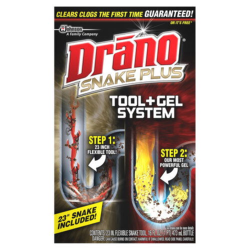 Drano Snake Plus Tool + Gel System