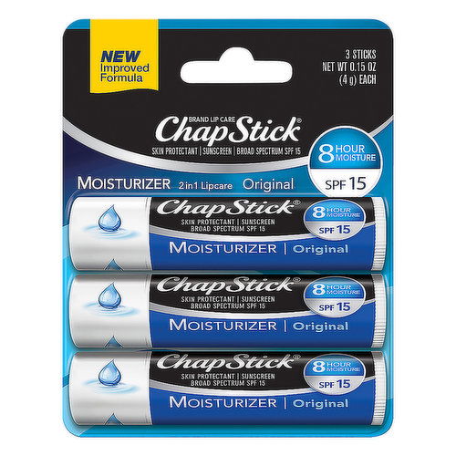 ChapStick Moisturizer Original Flavor Lip Balm