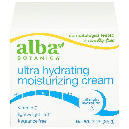 Alba Botanica Moisturizing Cream, Ultra Hydrating