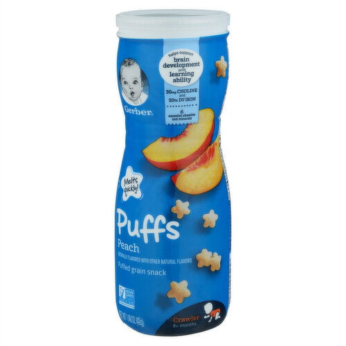 Gerber Puffs, Peach