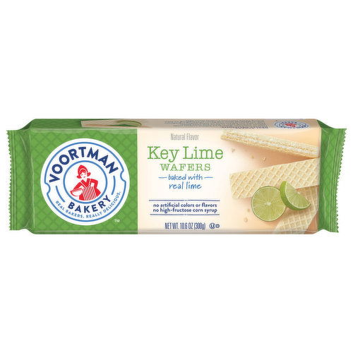 Voortman Bakery Wafers, Key Lime