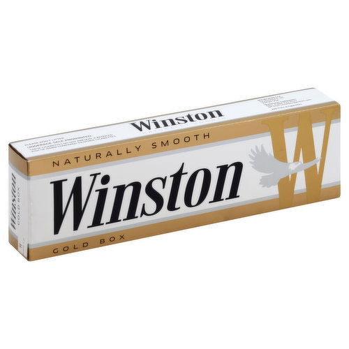 Winston Cigarettes, Gold, Box