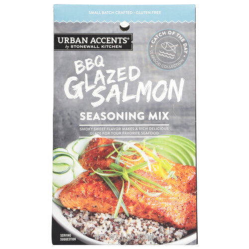 Urban Accents Seasoning Mix, BBQ Glazed Salmon