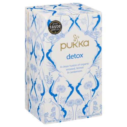 Pukka Herbal Tea, Detox, Sachets