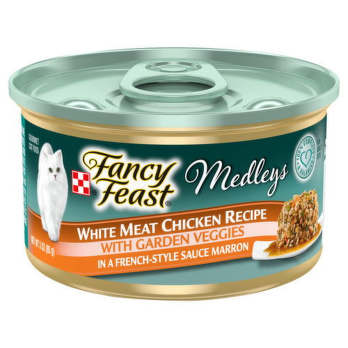 Fancy Feast Medleys Cat Food, Gourmet, White Meat Chicken Recipe