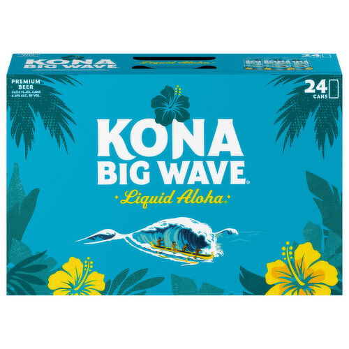 Kona Big Wave Beer, Premium, Liquid Aloha
