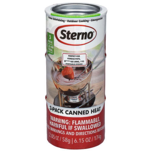 Sterno Canned Heat, 3 Pack