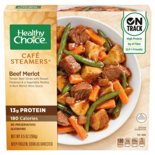 Healthy Choice Cafe Steamers Beef Merlot