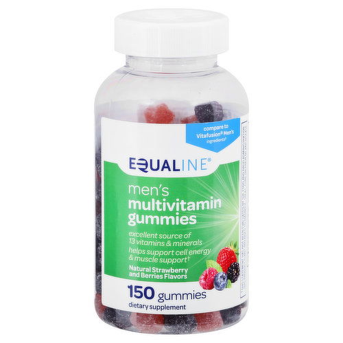 Equaline Multivitamin Gummies, Strawberry and Berries, Men's