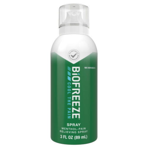 Biofreeze Menthol Pain Relieving Spray