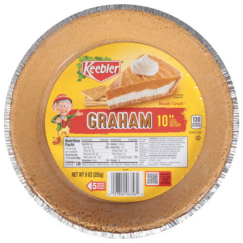 Keebler Ready Crust, Graham, 10 Inch