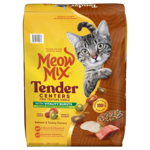 Meow Mix Tender Centers Cat Food, Salmon & Turkey Flavors