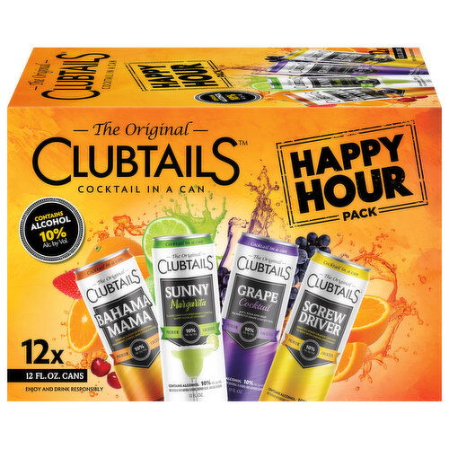 Clubtails Assorted Cocktail Happy Hour Pack