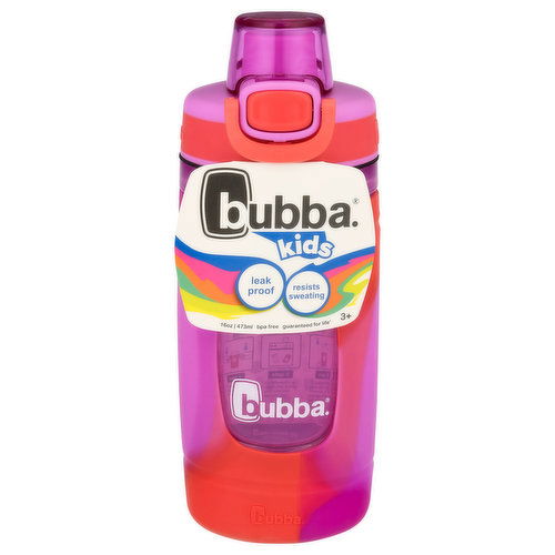 Bubba Water Bottle, Mixed Berry with Watermelon & Wild Berry, Flo Refresh, 16 Ounces