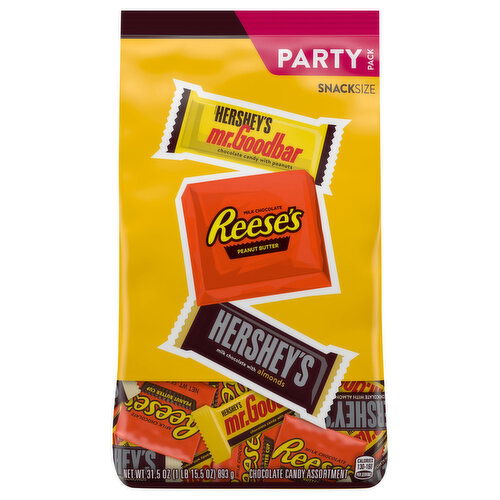 Hershey's Chocolate Candy, Assorted, Snack Size, Party Pack