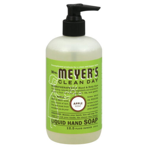 Mrs. Meyer's Clean Day Hand Soap, Liquid, Apple Scent