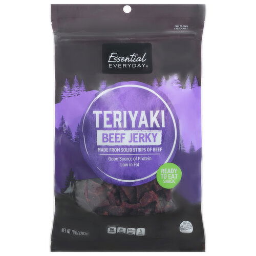 Essential Everyday Beef Jerky, Teriyaki