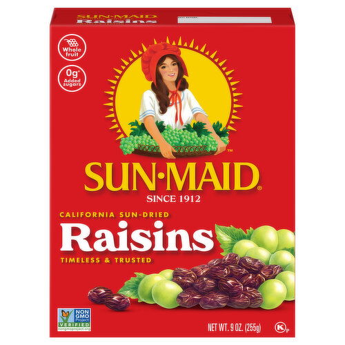 Sun-Maid California Sun-Dried Raisins 9 oz Bag in a Box