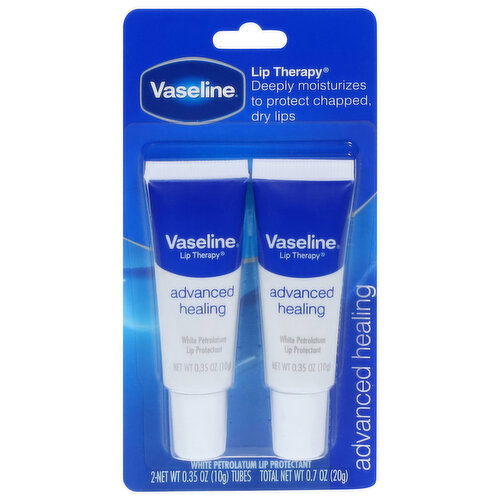 Vaseline Lip Therapy White Petrolatum Advanced Healing Lip Protectant