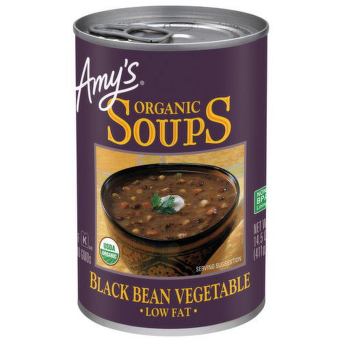 Amy's Soup, Organic, Black Bean Vegetable