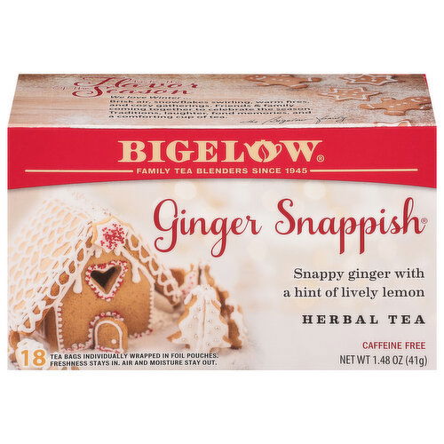 Bigelow Caffeine Free Ginger Snappish Herbal Tea