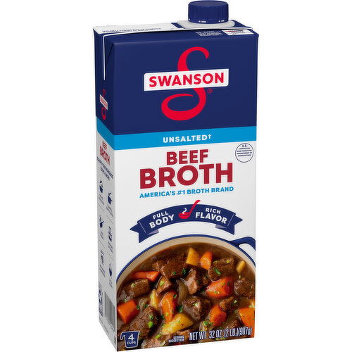 Swanson® Unsalted Beef Broth