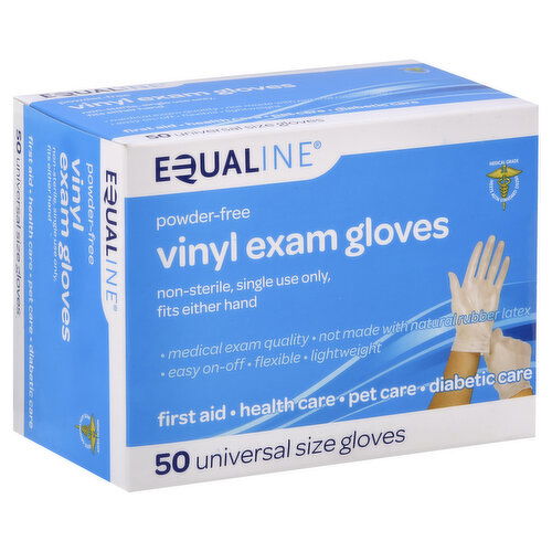 Equaline Exam Gloves, Vinyl, Universal Size