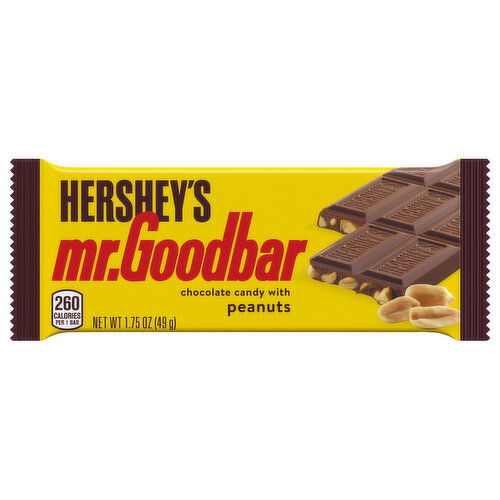 Hershey's Mr. Goodbar Chocolate Candy, with Peanuts