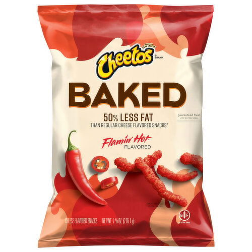 Cheetos Cheese Flavored Snacks, Flamin' Hot Flavored, Baked