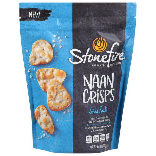 Stonefire Naan Crisps, Sea Salt