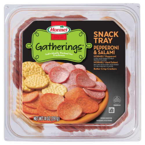 Hormel Gatherings Pepperoni & Salami Snack Tray