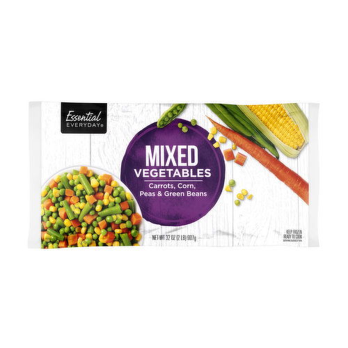 Essential Everyday Frozen Mixed Vegetables, 4 Way