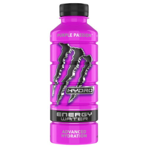 Monster Hydro Energy Water Purple Passion Energy Drink
