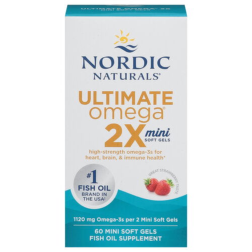 Nordic Naturals Ultimate Omega, Great Strawberry Taste, Soft Gels